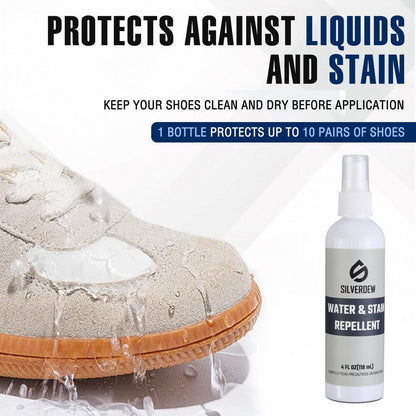 7PIECE Shoe Cleaning Kit w/2 Bottles & 2 Brushes & Deodorizer Protector