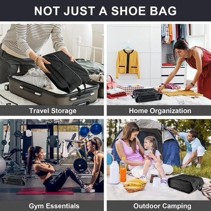 4 Pack Extra Durable Travel Shoe Bags for Storage and Pack
