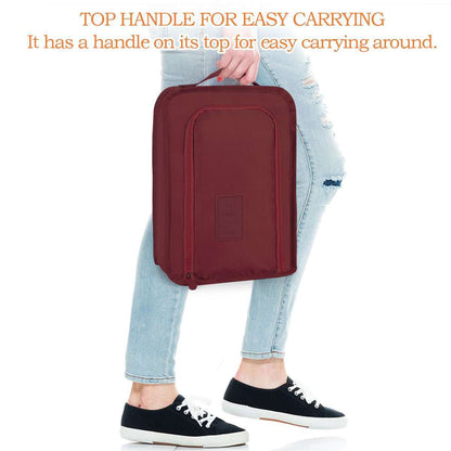 Travel Shoe Bags Zip Pouch Storage Organizer Waterproof Bag Shoes Carry Case Box