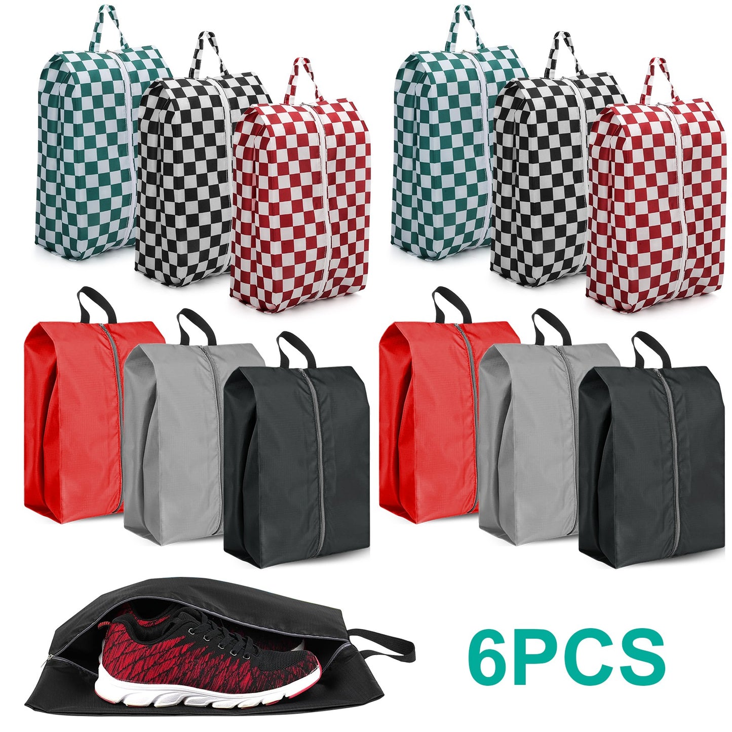 6 PCS Moisture Resistant Travel Shoe Bags