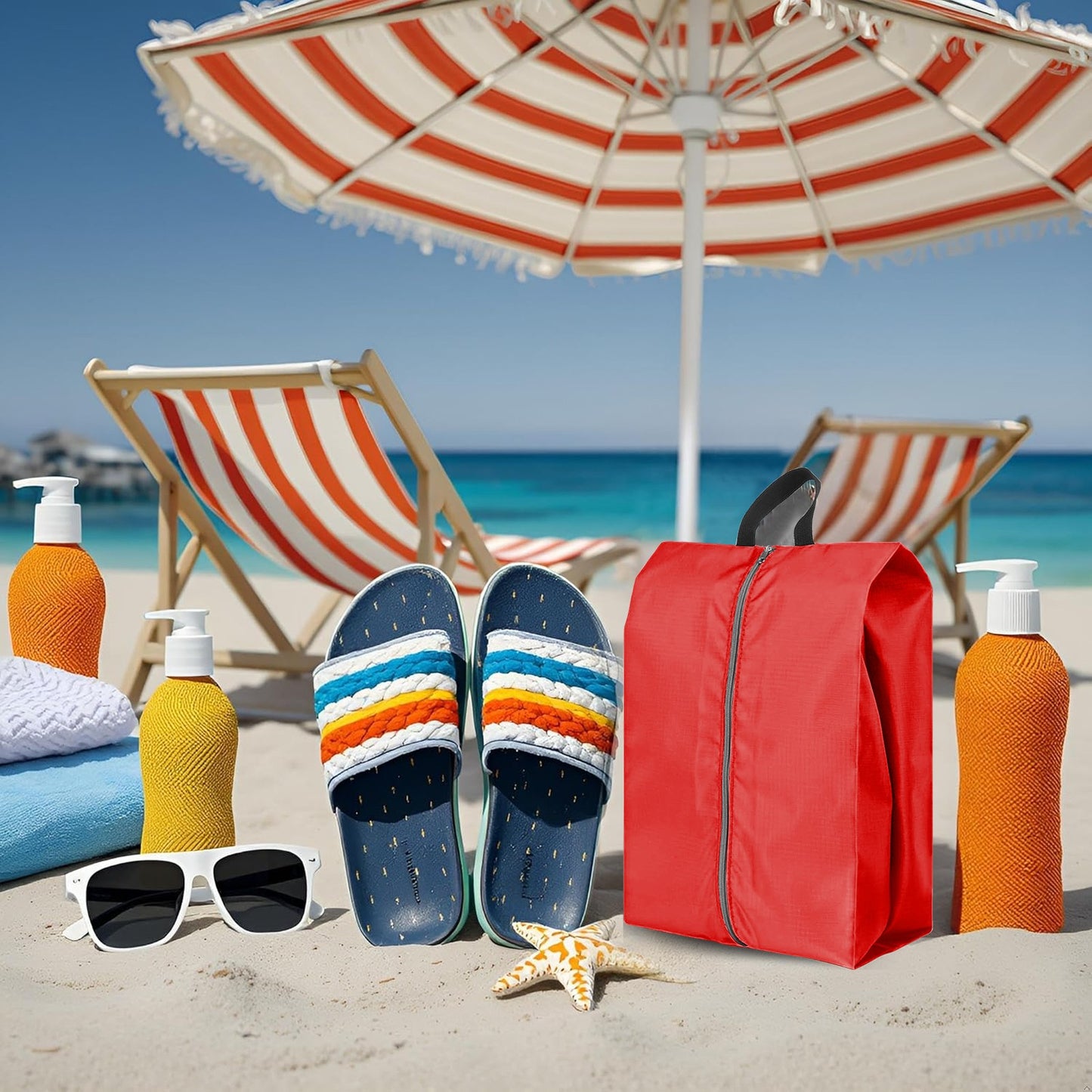 6 PCS Moisture Resistant Travel Shoe Bags