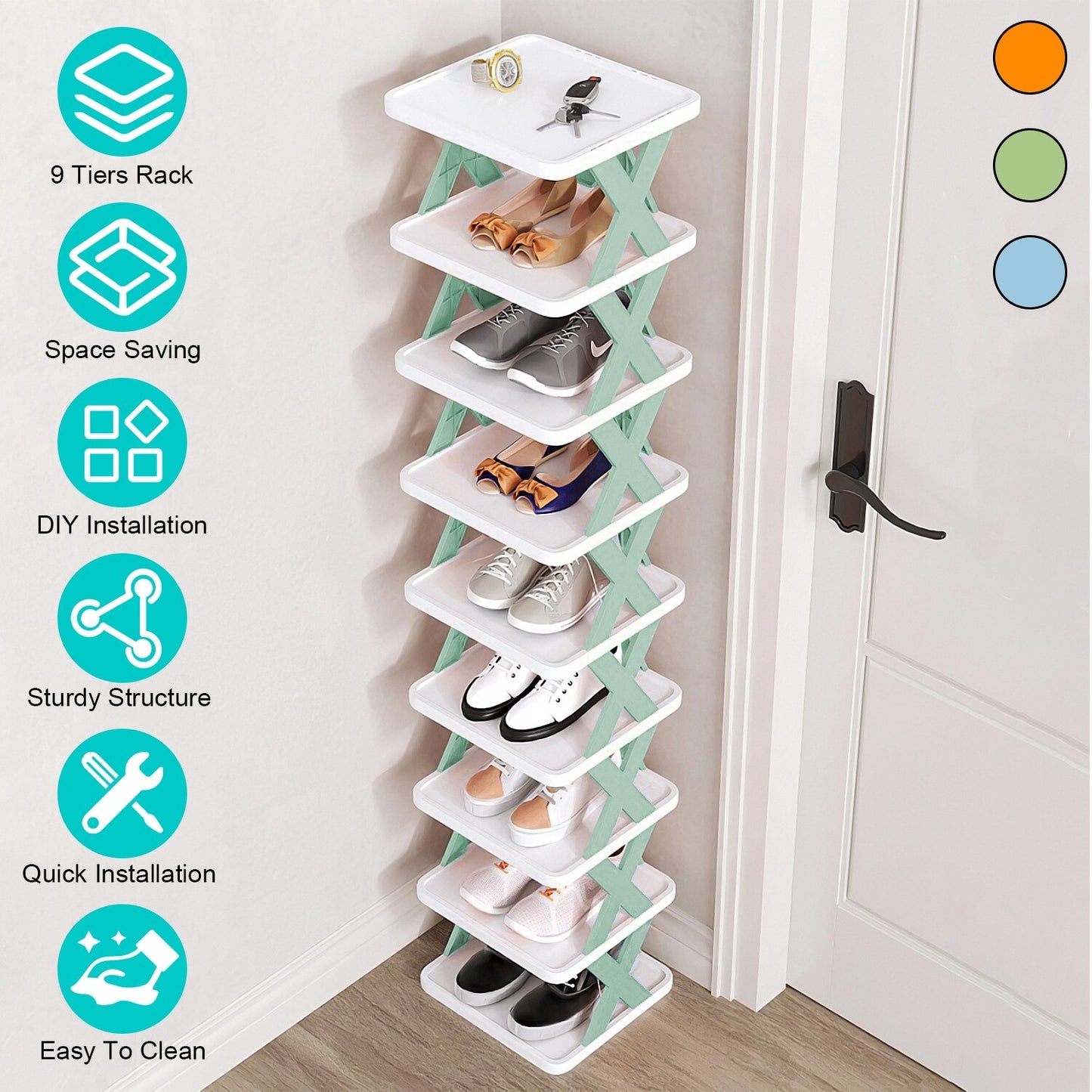 9-Tier Shoe Rack